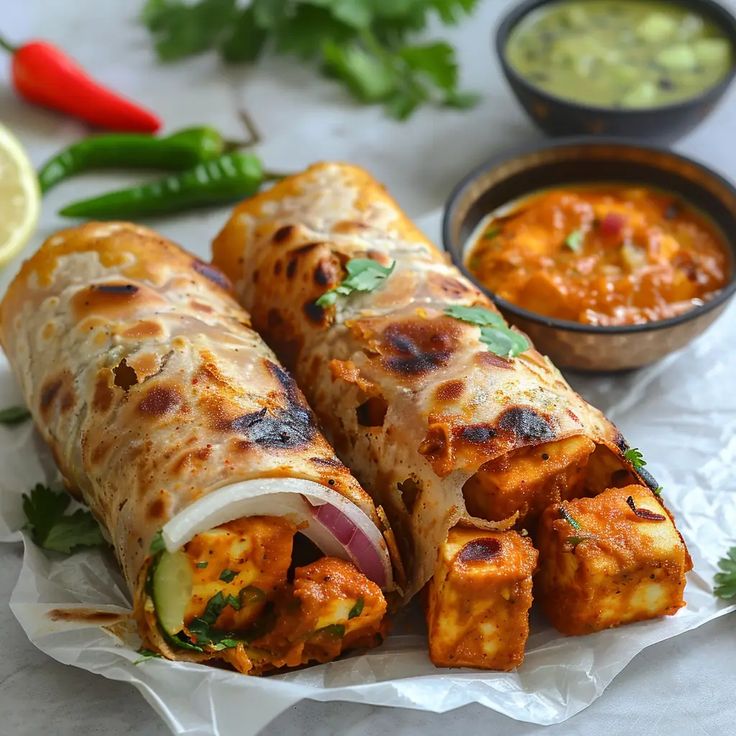 Paneer Tikka Roll